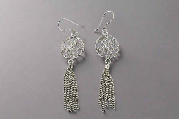 tassle earring - oval - Makers & Providers