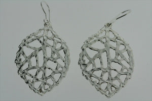 textured gap leaf earring - Makers & Providers