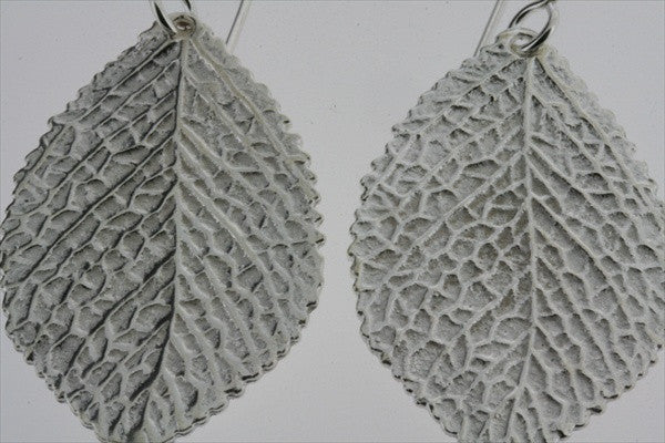 textured leaf earring - Makers & Providers