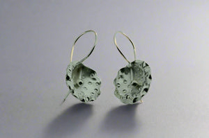 textured orchid hook earring - Makers & Providers