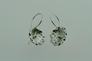 textured orchid hook earring - Makers & Providers