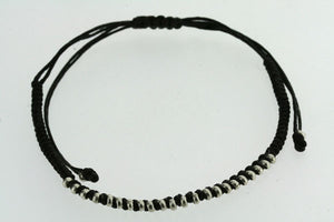 black thread small bead bracelet - Makers & Providers