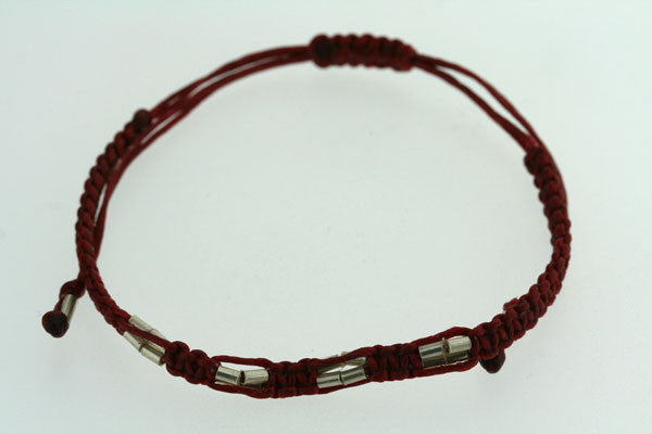 red thread double bead bracelet - Makers & Providers