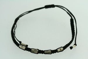 black thread double bead bracelet - Makers & Providers