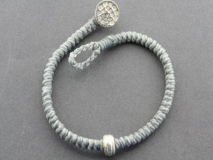 reel bead bracelet - grey - Makers & Providers