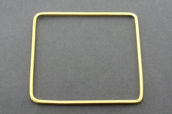 narrow square bangle - gold plated - Makers & Providers