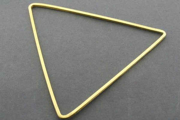 narrow triangle bangle - gold plated