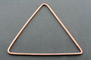 narrow triangle bangle - rose gold plated - Makers & Providers