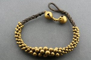 brass bead tubular bracelet - Makers & Providers