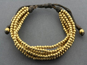 7 strand brass bead bracelet - Makers & Providers