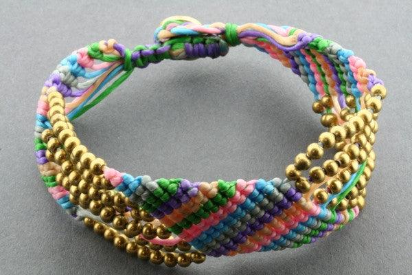 7 strand zigzag bracelet - bright colour - Makers & Providers