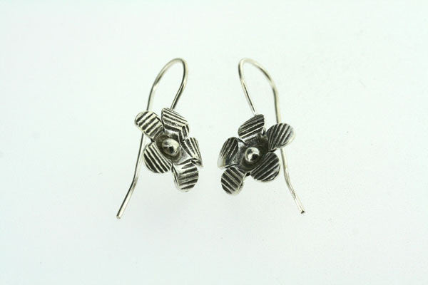 stripe flower hook earring - Makers & Providers