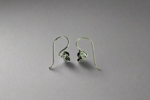 snowberry flower hook earring