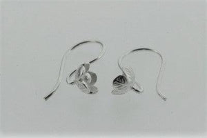 Small buttercup hook earring - fine silver - Makers & Providers
