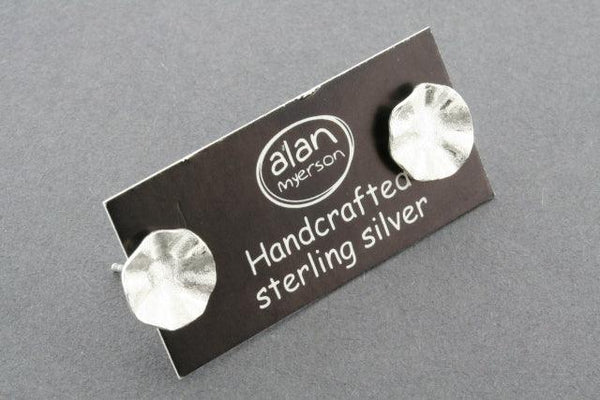 Wavy circle stud - sterling silver - Makers & Providers