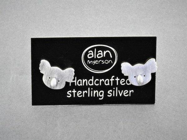 Koala face stud - sterling silver - Makers & Providers