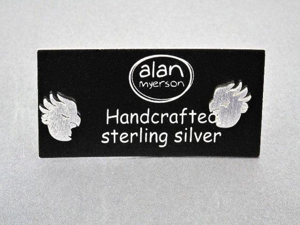 cockatoo face stud - sterling silver - Makers & Providers