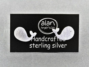 Whale stud - sterling silver - Makers & Providers