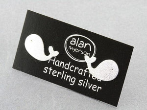 Whale stud - sterling silver - Makers & Providers