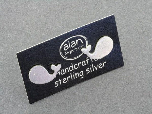 Whale stud - sterling silver - Makers & Providers