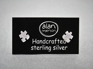 puzzle stud - sterling silver - Makers & Providers