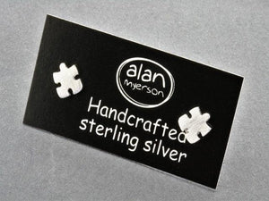 puzzle stud - sterling silver - Makers & Providers