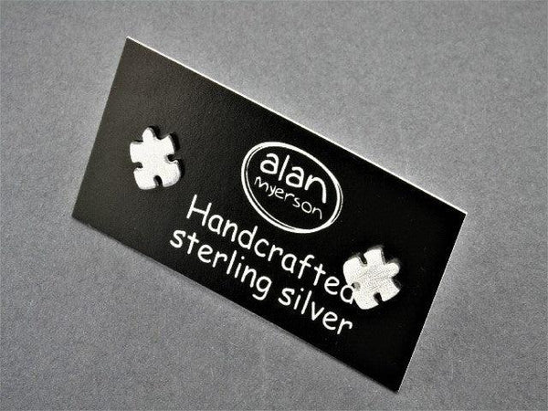 puzzle stud - sterling silver - Makers & Providers