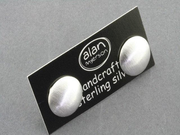 Brushed smartie stud - sterling silver - Makers & Providers