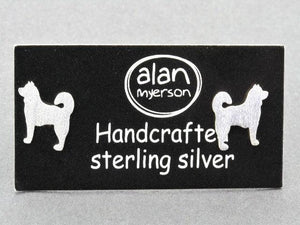 Dog stud - Husky - sterling silver - Makers & Providers