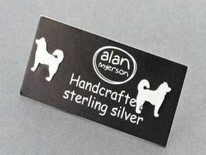 Dog stud - Husky - sterling silver - Makers & Providers