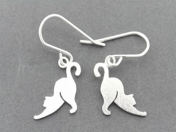Cat drop earrings deals