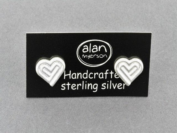 Heart stud - sterling silver - Makers & Providers