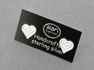 Heart stud - sterling silver - Makers & Providers