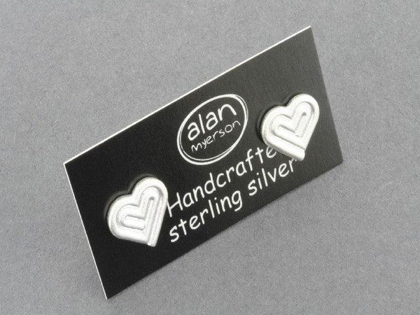 Heart stud - sterling silver - Makers & Providers