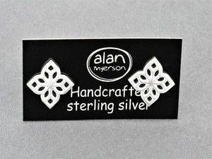 4 point mandala stud - sterling silver - Makers & Providers