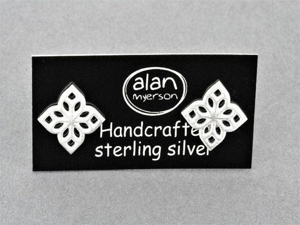 4 point mandala stud - sterling silver - Makers & Providers