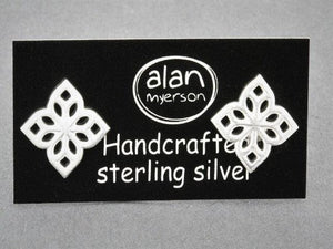4 point mandala stud - sterling silver - Makers & Providers
