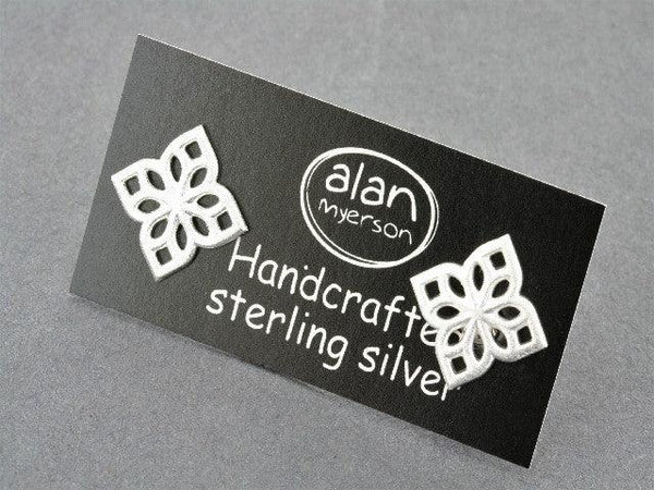 4 point mandala stud - sterling silver - Makers & Providers