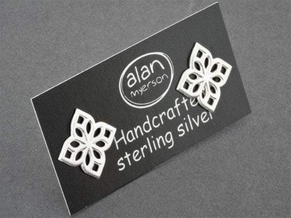 4 point mandala stud - sterling silver - Makers & Providers