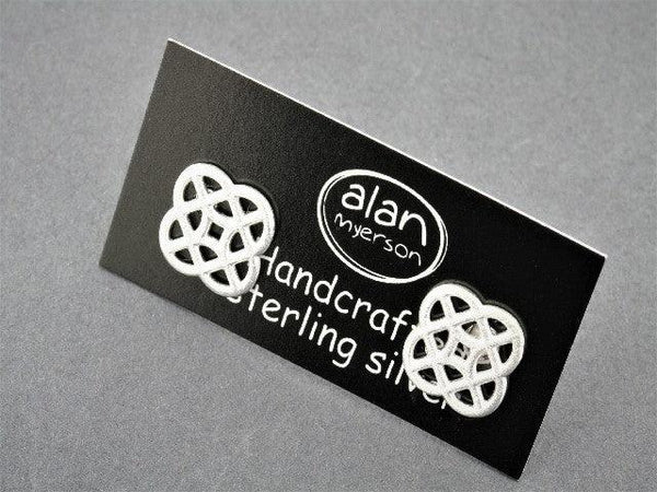 curved mandala stud - sterling silver - Makers & Providers