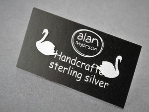 Swan stud - sterling silver - Makers & Providers