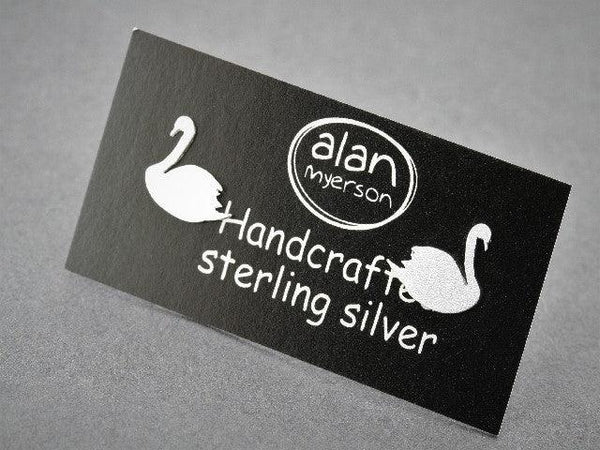 Swan stud - sterling silver