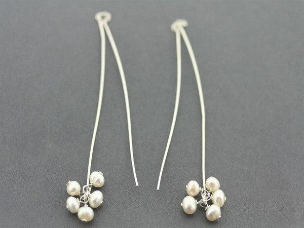 5 pearl drop earring