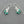 Load image into Gallery viewer, Turquoise verbena earring - sterling silver
