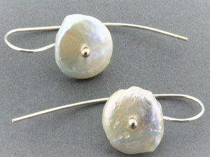 pearl button earring - Makers & Providers