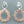 Load image into Gallery viewer, floating cloud studs - rose gold on silver
