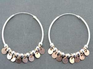 tambourine hoop - rose gold on silver - Makers & Providers