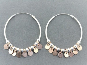 tambourine hoop - rose gold on silver - Makers & Providers