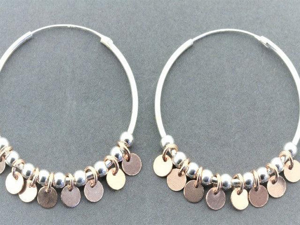 tambourine hoop - rose gold on silver - Makers & Providers