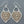 Load image into Gallery viewer, mosaic shield earring - rose gold on silver
